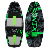 Ronix Super Sonic Space Odyssey Fish Wakesurf Board Boys' - 2022 Black / Green / Yellow / Orange 3'9"