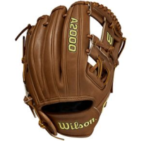 Wilson A2000 DP15 Pedroia Fit Infield Baseball Glove Saddle Tan 11.5" Right Hand Throw