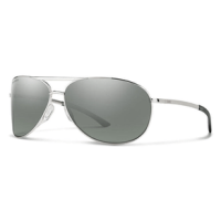 Smith Serpico 2 ChromaPop Polarized Sunglasses Silver / Plantinum Mirror Chromapop Polarized