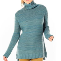 Carve Designs Francesca Tunic Turtleneck Top - Women's Agave / Teal XS
