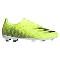 adidas X Ghosted.3 Firm Ground Soccer Cleat Solar Yellow / Core Black / Team Royal Blue 11 M/12 W REGULAR