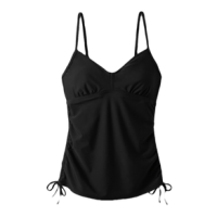 prAna Moorea Tankini Top - Women's Black Solid XS
