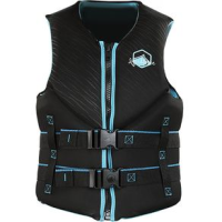 Liquid Force Hinge Classic CGA Wakeboard Vest - Women's Black / Aqua S