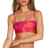 Volcom Palm Fun Day Crop Bikini Top - Women's Fuschia Pink L