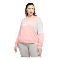Nike Sportswear Varsity Hoodie - Women's Bleached Coral / Grey Heather / Sail 2X