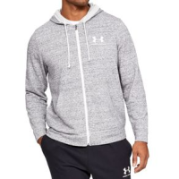 Under Armour Sportstyle Terry Full Zip Hoodie - Men's Onyx White M