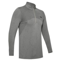Under Armour Seamless  1/2 Zip Shirt - Men's Gravity Green / Black S