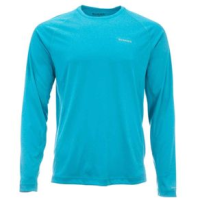 Simms SolarFlex Crewneck Long Sleeve Shirt - Solid - Men's Meridian Heather L
