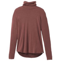prAna Foundation Turtleneck Long Sleeve Shirt - Women's Flannel Heather XL