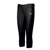 Mizuno Belted Stretch Fastpitch Softball Pant - Women's BLACK XS