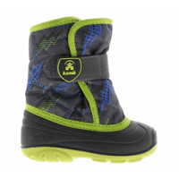 Kamik Snowbug 4 Winter Boot - Boys' Toddler Charcoal Lime 6 REGULAR