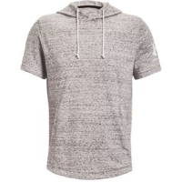 Under Armour Rival Terry Short Sleeve Hoodie - Men's Onyx White / Onyx White S