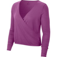 Nike Yoga Core Layer Long Sleeve Top - Women's Cactus Flower / Heather / Active Fuchsia M
