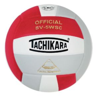 Tachikara SV5WSC Volleyball Scarlet / White / Slate Gray