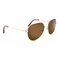 ONE Bistro Sunglasses Brown Shiny Gold Polarized