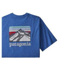 Patagonia Line Logo Ridge Pocket Responsibili-Tee - Men's Bayou Blue M