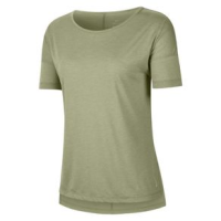 Nike Yoga Short-sleeve Top - Women's Celadon / Heather / Olive Aura XS