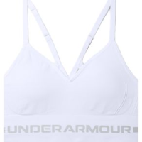 Under Armour Seamless Low Long Sports Bra - Women's White / Halo Gray XL