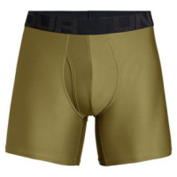 Under Armour Tech Boxerjock 2 Pack Boxer Briefs - Men's Canyon Green / Black S 6" Inseam 2 Pack