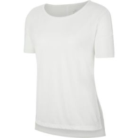 Nike Yoga Short-sleeve Top - Women's Summit White / Platinum Tint S