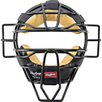 Rawlings Solid Wire Umpires Facemask BLACK ADULT