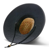 Hemlock Hat Co Blackout Straw Hat Blackout One Size