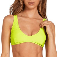 Volcom Simply Mesh V Neck Bikini Top - Women's Limelight L