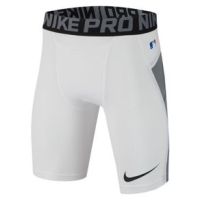 Nike Pro Heist Slider Baseball Shorts - Boys' White / Cool Grey / Black Youth S