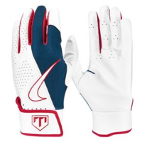 Nike Trout Force Edge Batting Glove - Youth Game Royal / University Red / White S