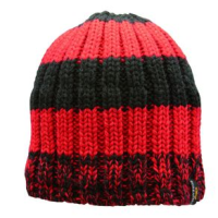Screamer K's Sassyfras Stripes Beanie Red One Size