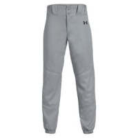 Under Armour Utility Relaxed Closed Baseball Pant - Boys' Baseball Gray / Black Youth S