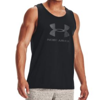Under Armour Logo Tank - Men's Black / Black / Black XL