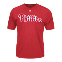 Majestic Baseball Shirt - Men's PHILLIES S