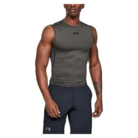Under Armour HeatGear Armour Sleevelss Compression Shirt - Men's Carbon Heather / Black XL