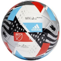 adidas MLS Club Soccer Ball White / Black / Silver / Pantone 3