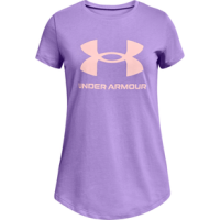 Under Armour Sportstyle Graphic Short Sleeve - Girls' Planet Purple / Beta Tint XL