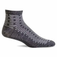 Sockwell Plantar Ease Quarter Compression Sock - Men's CHARCOAL M/L