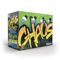 Wilson Chaos Assorted Color Golf Ball, 24 Pack WHITE 24 Pack