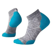 Smartwool PHD Run Light Elite Low Cut Sock - Women's Light Grey / Capri L 1 Pack
