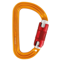 Petzl Sm'D Screw-Lock Twist Carabiner Yellow / Red