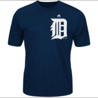 Majestic Baseball Shirt - Men's Tigers S