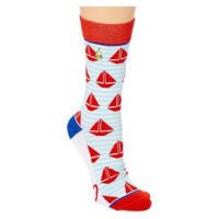 Woven Pear Sail Away Crew Sock - Women's M