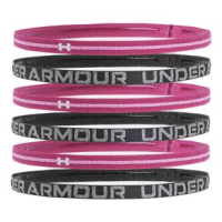 Under Armour Heathered Mini Headband 6 pack - Women's Pink Quartz / Black / Stellar Pink One Size 6 Pack