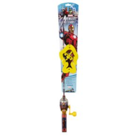 Shakespeare Ironman Lighted Spincast Combo - Kids' IRON MAN 2'6" 1 Piece