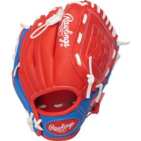 Rawlings Players Series Youth T-Ball/Baseball Glove - Boys' Red / Blue 9" Left Hand Throw