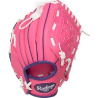 Rawlings Players Series Youth T-Ball/Baseball Glove - Girls' Pink / Purple 9" Right Hand Throw