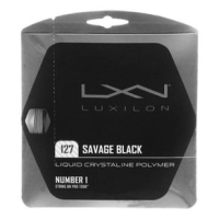 Luxilon Savage Black 127 Tennis String BLACK 16 Gauge 127