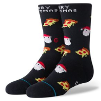Stance Merry Christmas Crew Sock - Youth BLACK M