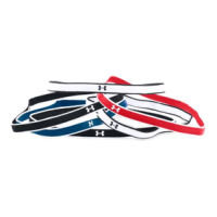 Under Armour Mini Headband Women's (6 Pack) Real Coral / Black / White One Size