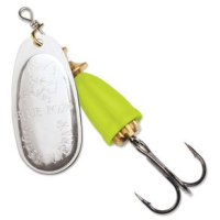 Blue Fox Classic Vibrax Lure Silver / Fluorescent Yellow 3/8 oz #4 Blade